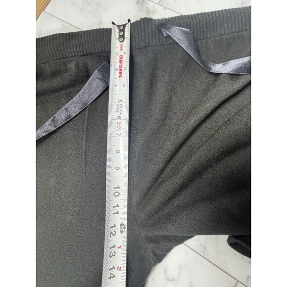 Vintage Gilligan OMalley Sweater Knit Sleep Pant Drawstring Womens Sz XL Black - Picture 9 of 13